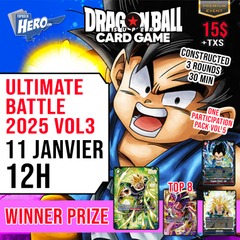 Dragonball - Tournois Ultimate Battle Vol 3 - Super fusion world le 11 janvier 12h